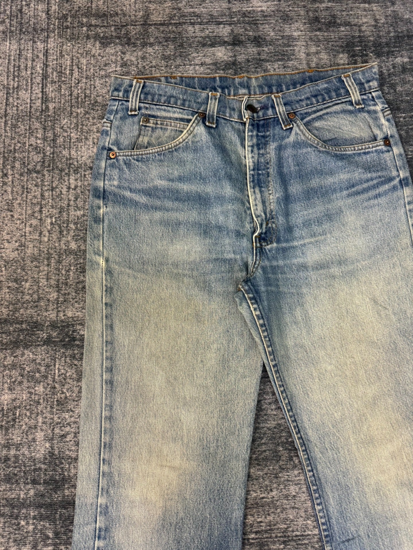 Vintage Levis 517 80s USA Washed Blue Jeans
