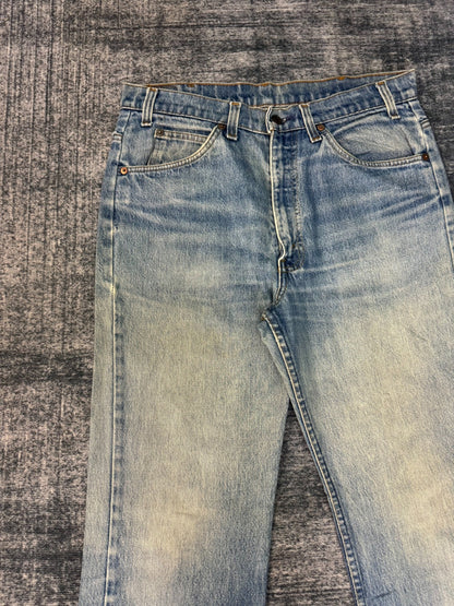Vintage Levis 517 80s USA Washed Blue Jeans