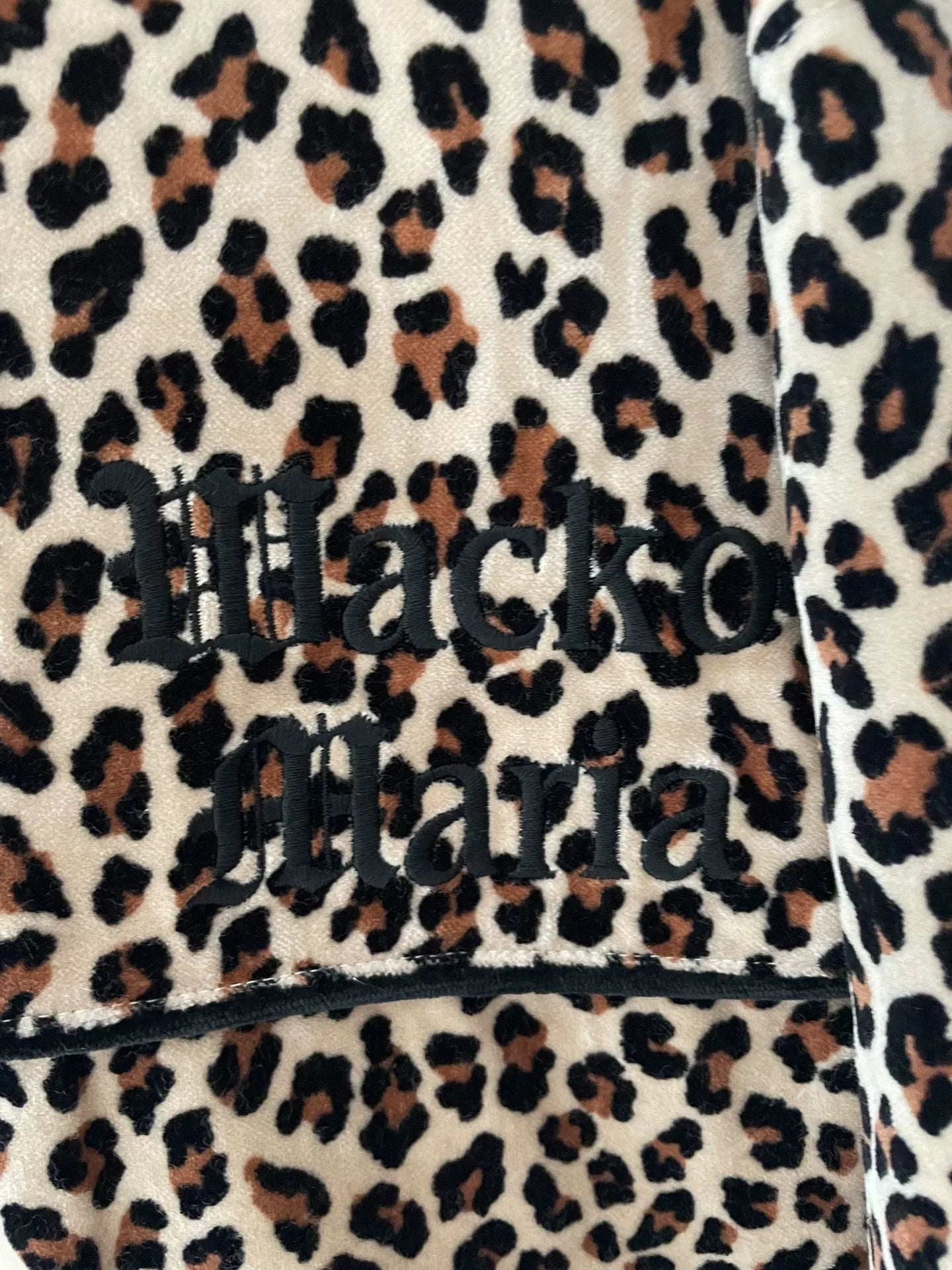Wacko Maria Leopard Velvet Track Jacket