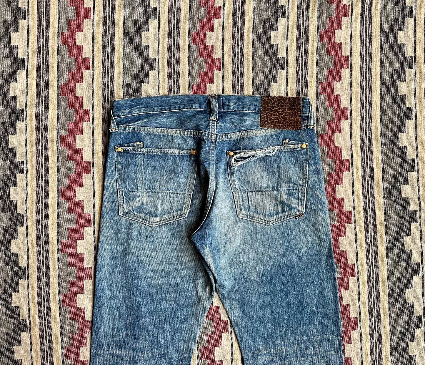 Prps Noir Heavily Washed Distressed Jeans
