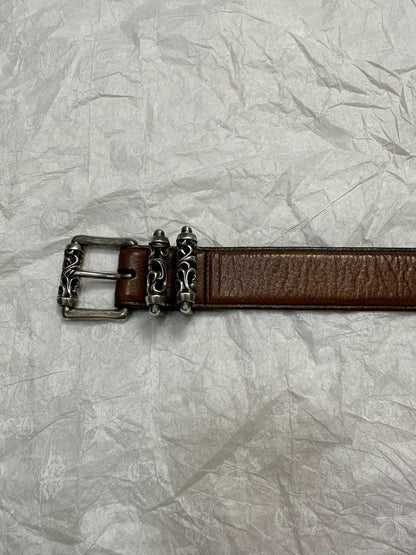 Chrome Hearts Brown Roller Belt
