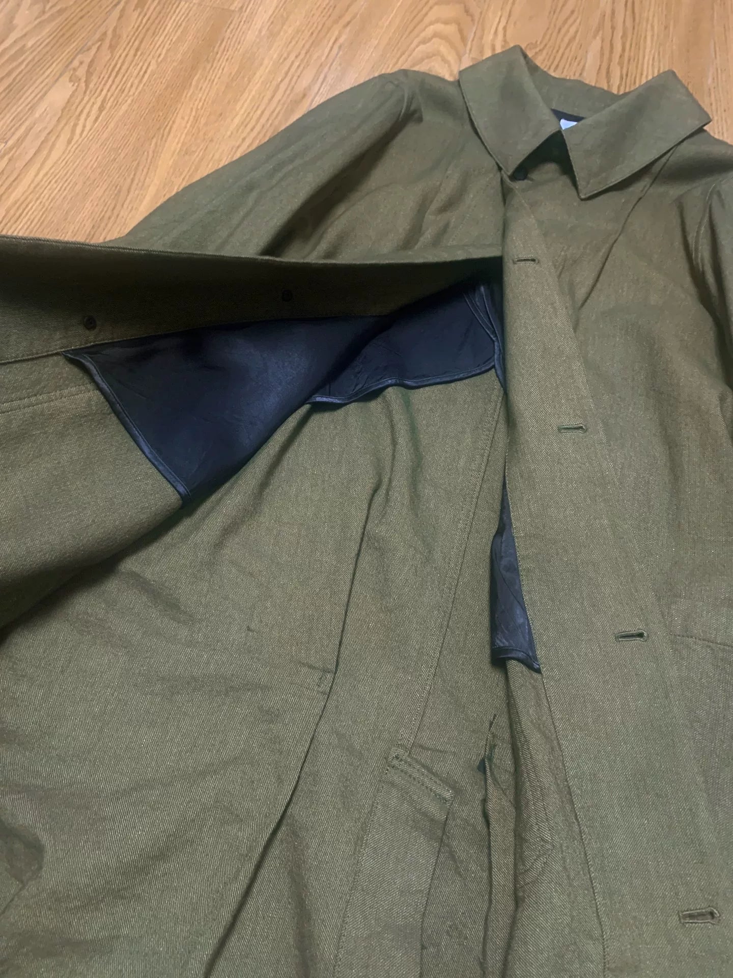 visvim 18aw ayres coat in olive