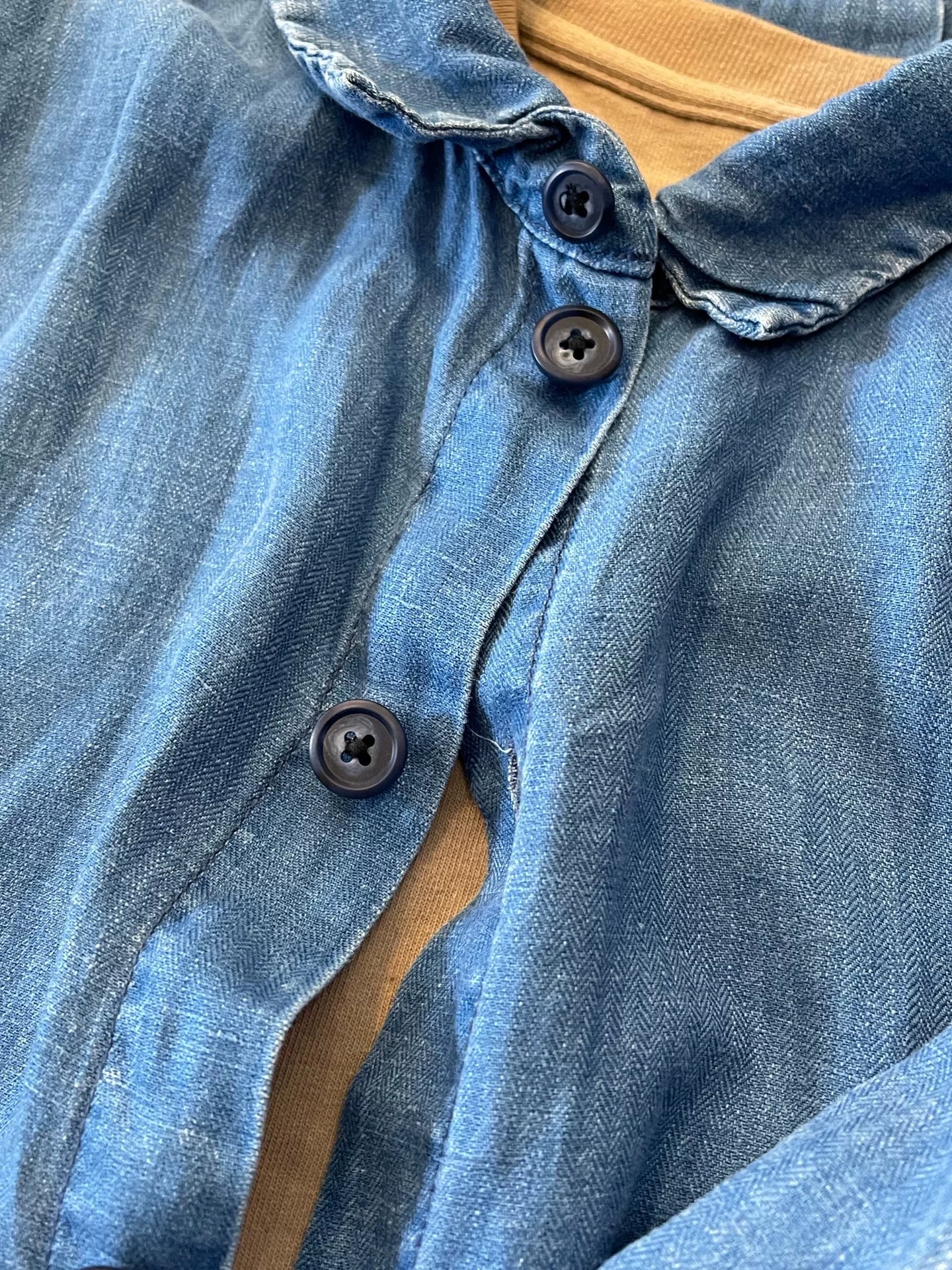 Porter Classic Indigo Linen Shirt