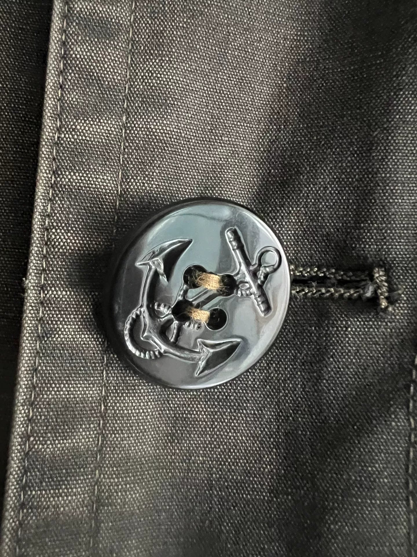 Double RRL Navy Windbreaker Coat