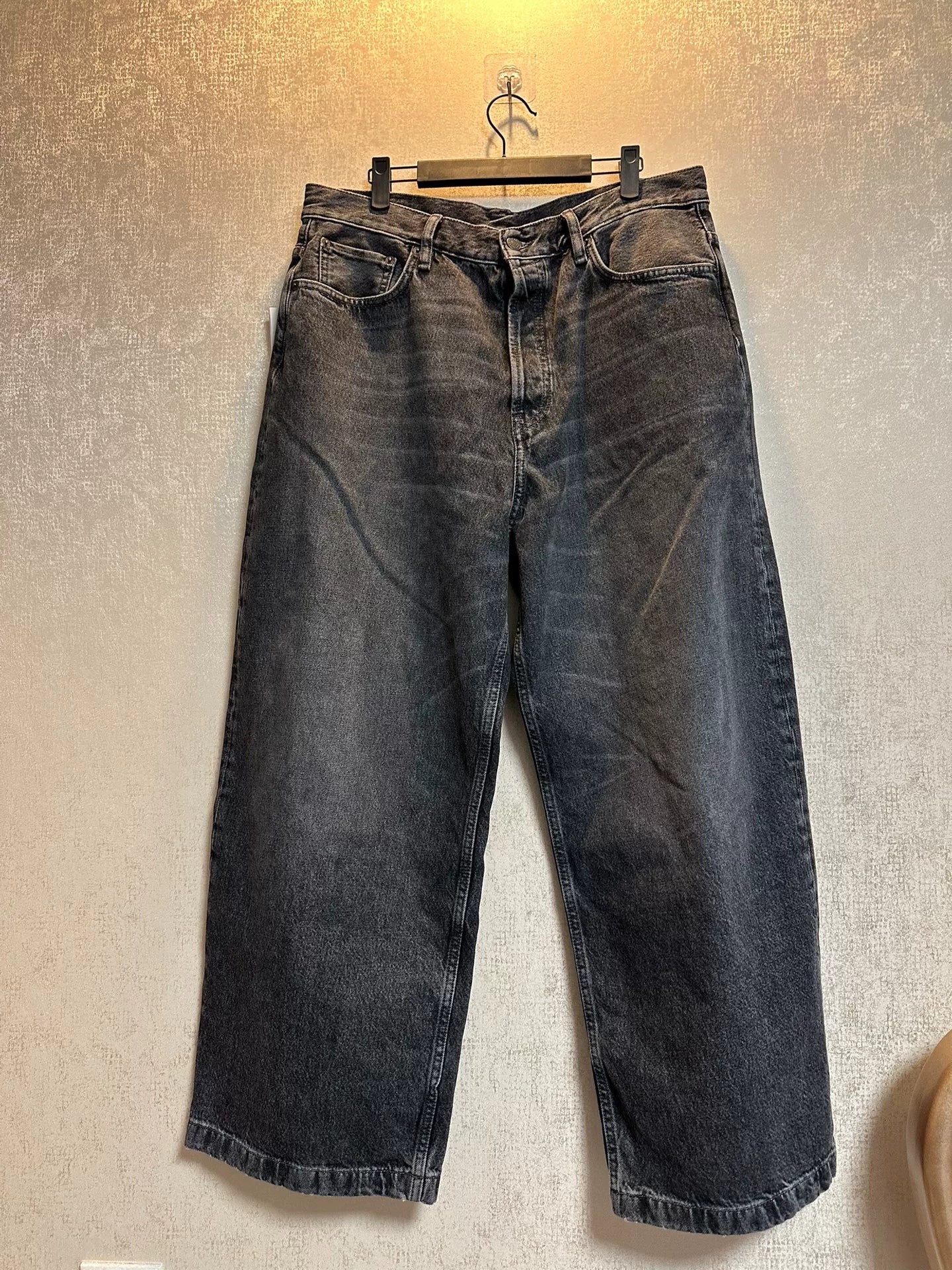 acne studios washed vintage denim pants