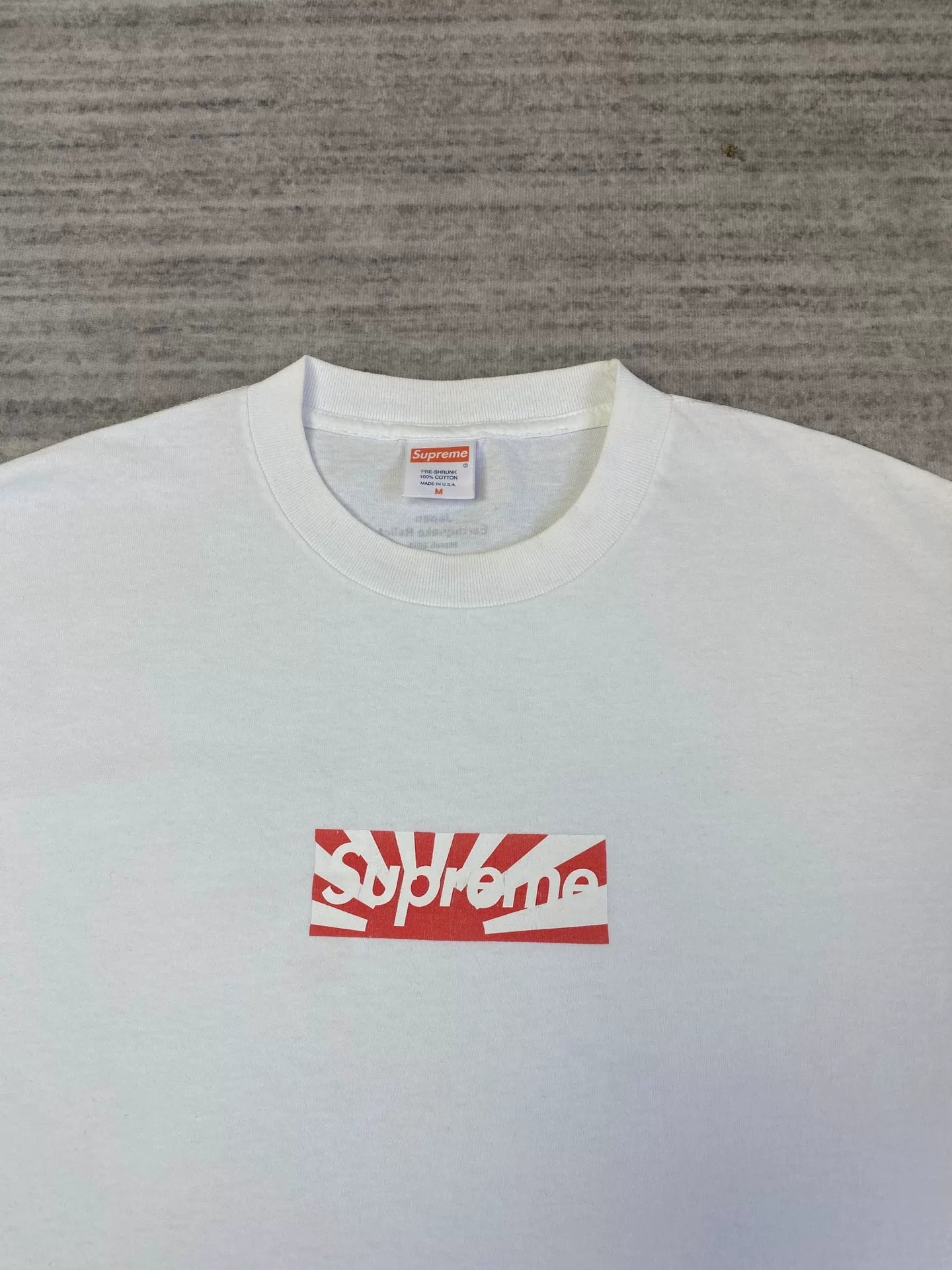 supreme japan relief box logo tee