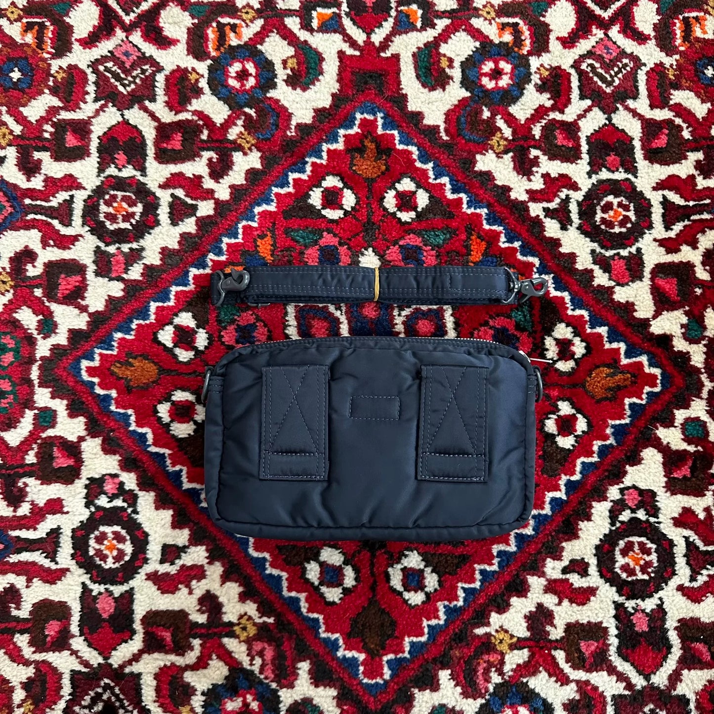 head porter navy crossbody shoulder bag