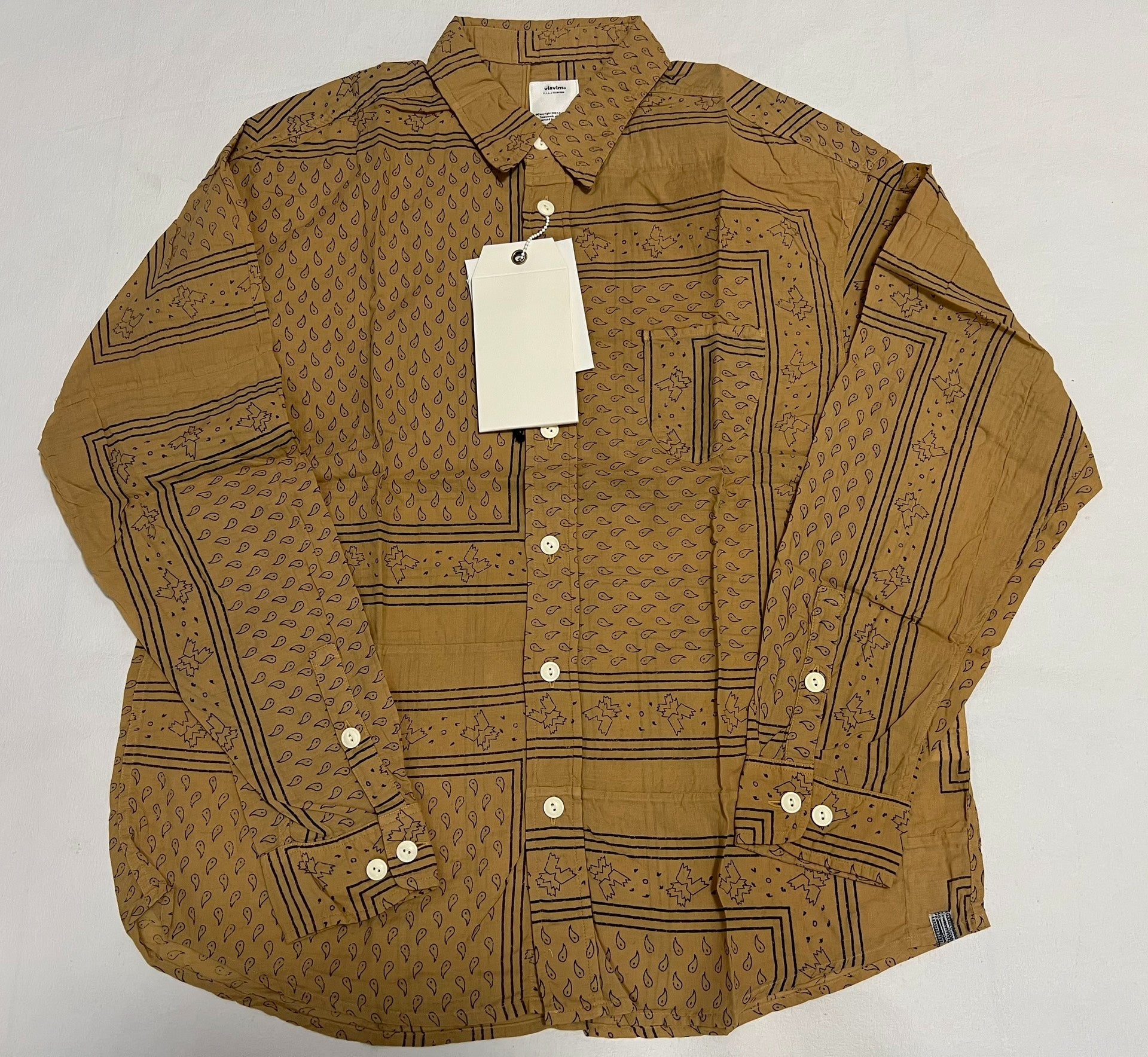 VISVIM 20AW LUMBER L/S BANDANA P.W.
