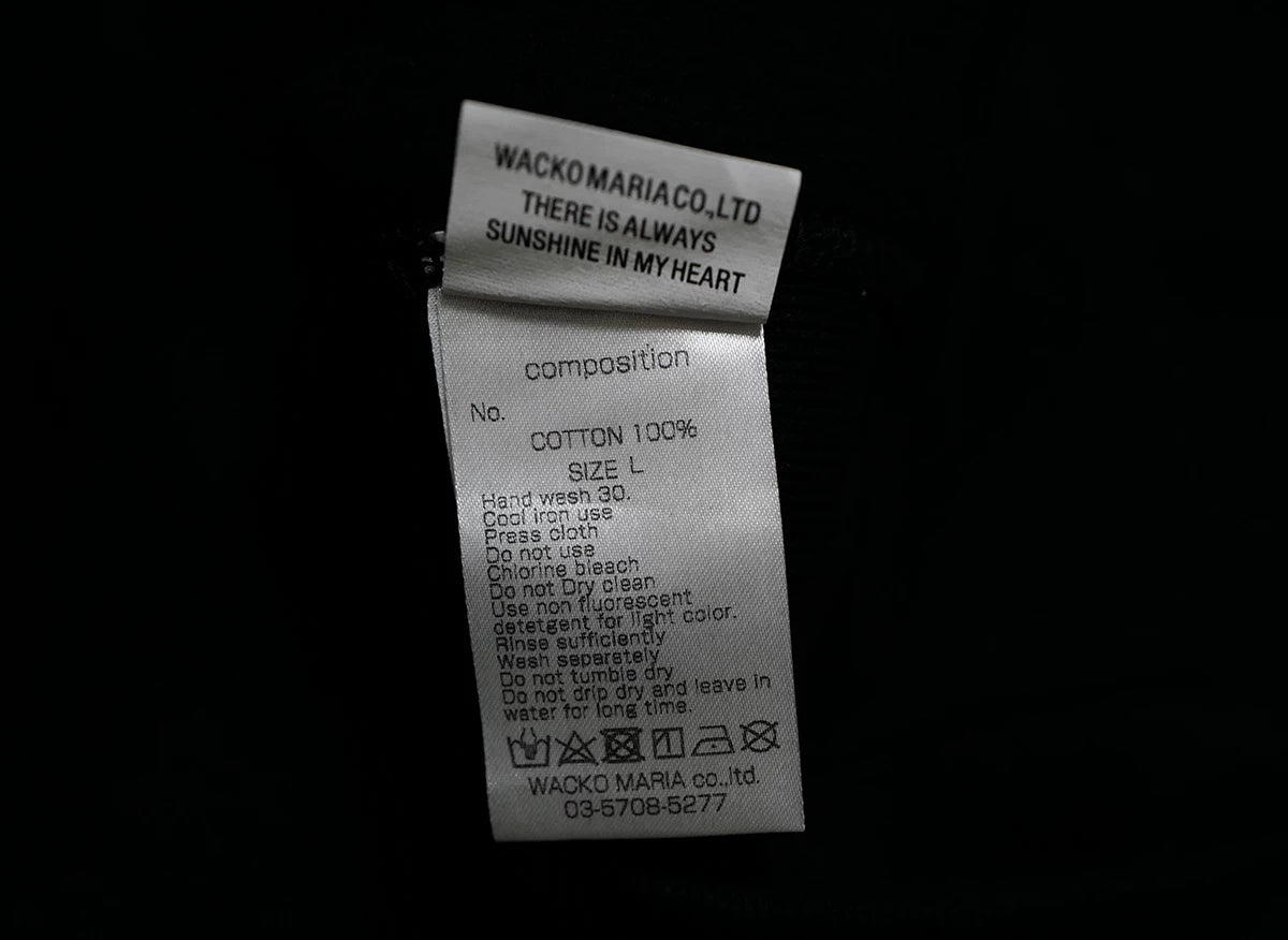 wacko maria heavy weight pullover hoodie