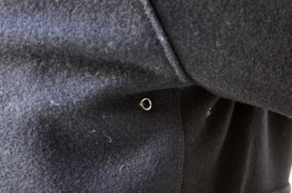 freewheelers A-1 wool coat in black