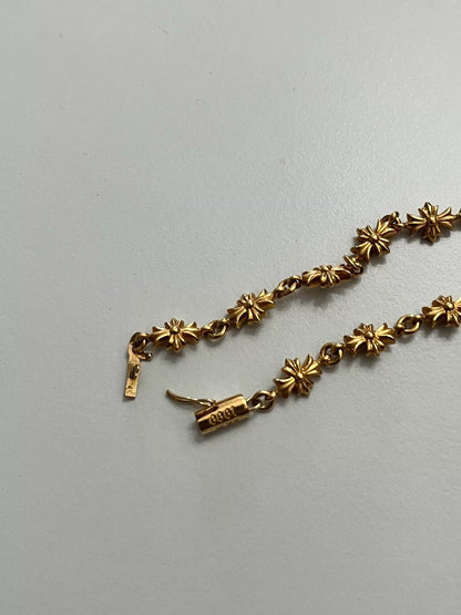 Chrome Hearts Tiny E 22k Gold Bracelet
