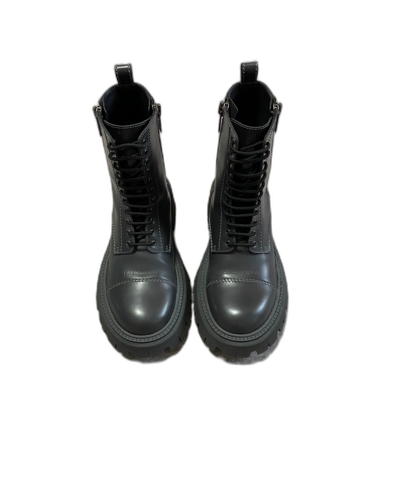 Balenciaga Black High-Top Derby Boots-zp