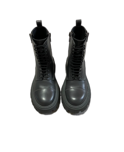 Balenciaga Black High-Top Derby Boots-zp