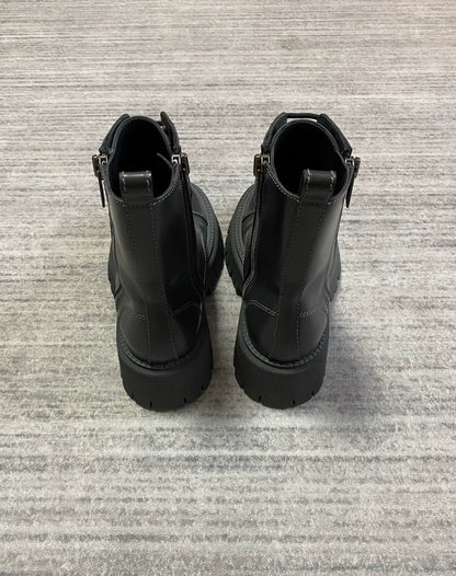 Balenciaga Black High-Top Derby Boots-zp