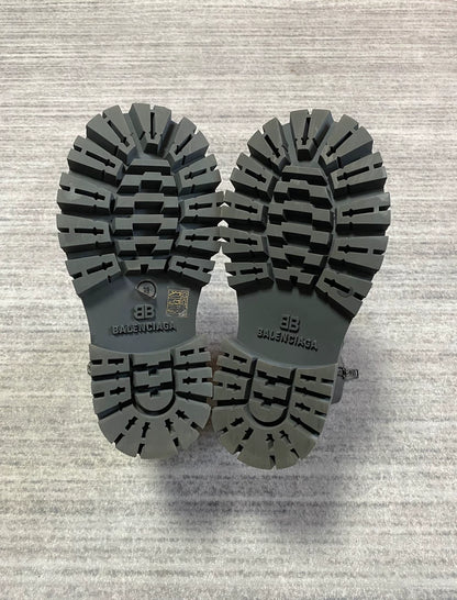 Balenciaga Black High-Top Derby Boots-zp