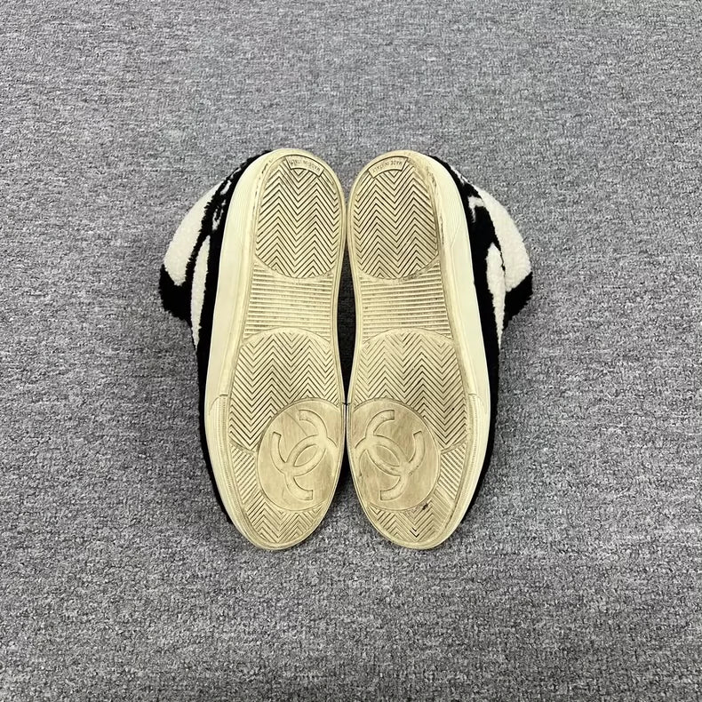 Chanel High-Top Teddy Bear Sneakers