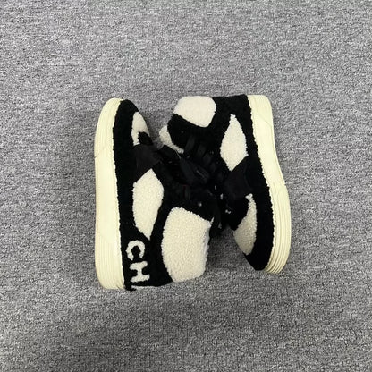 Chanel High-Top Teddy Bear Sneakers