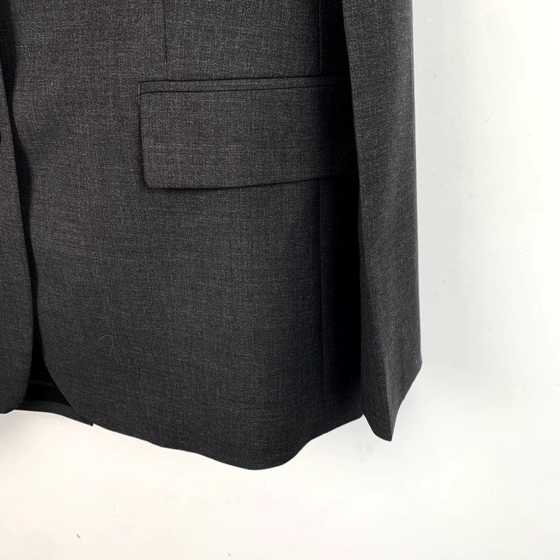 Prada Black Wool Suit Jacket M