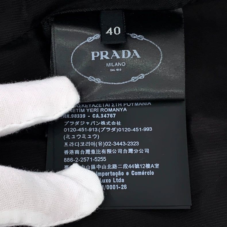 Prada Black Wool Suit Jacket M