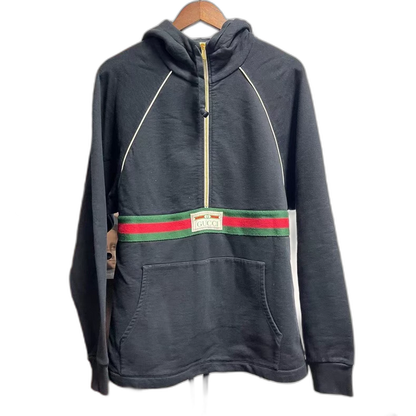 Gucci Half-Zip Hoodie with Belt