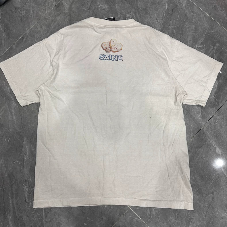 Saint Michael White Cookie Short Sleeve T-Shirt