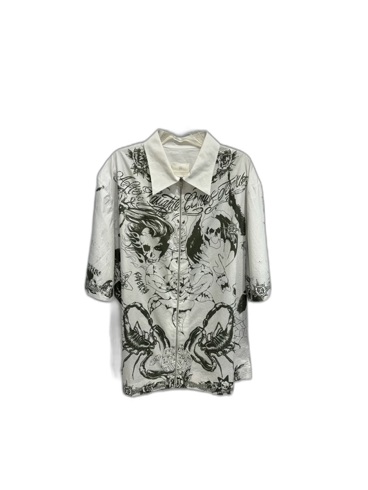 Givenchy Skull Print Short Sleeve Shirt