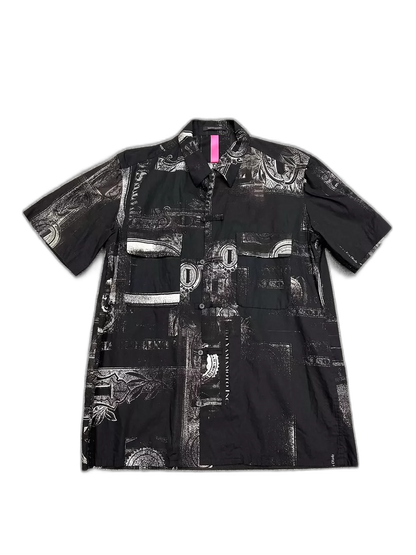 Yohji Yamamoto Printed Short Sleeve Shirt