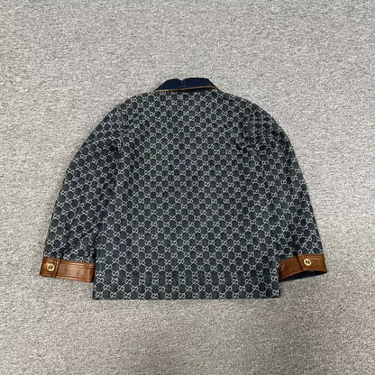 Gucci Double G Printed Denim Jacket