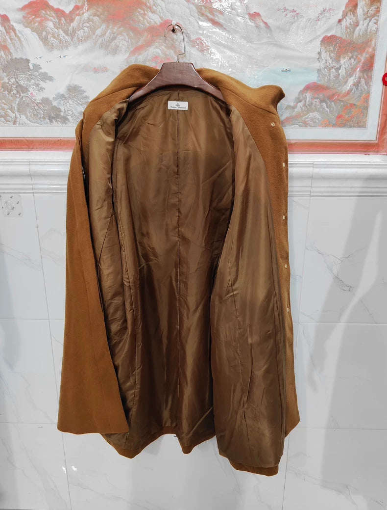 Vintage Long Alpaca Wool Coat