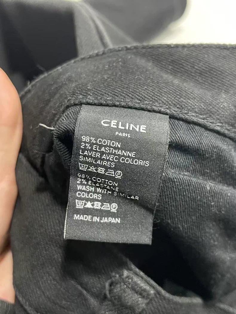 Celine Black Denim Pants Size 30