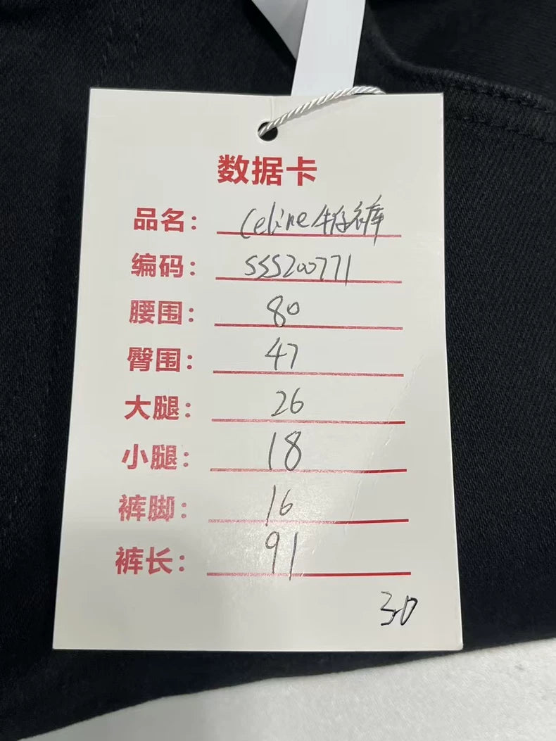 Celine Black Denim Pants Size 30