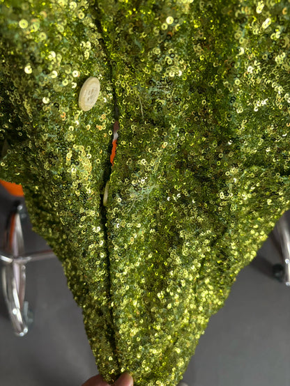 COMME DES GARCONS Green Sequin Blazer