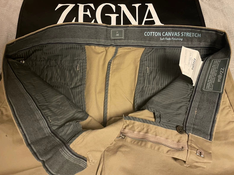 Ermenegildo Zegna Casual Pants in Khaki Color