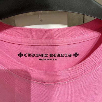 Chrome Hearts Pink Short Sleeve Shirt