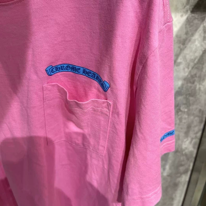 Chrome Hearts Pink Short Sleeve Shirt