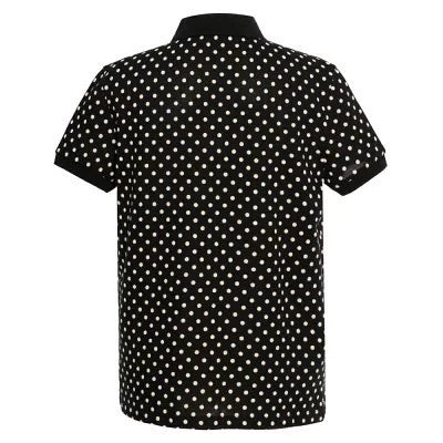 Celine Polka Dot Short Sleeve Polo-yf