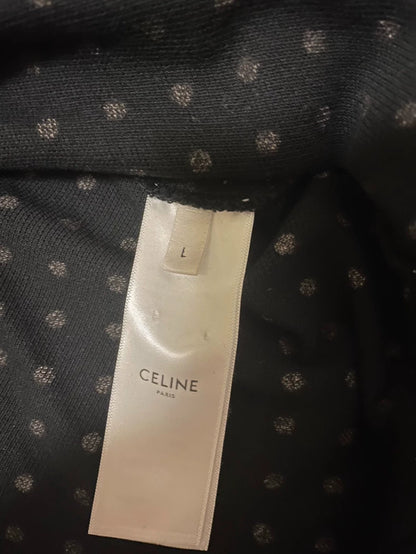 Celine Polka Dot Short Sleeve Polo-yf