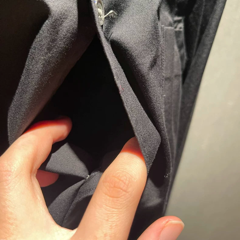 Comme des Garcons Black Button-Up Shirt