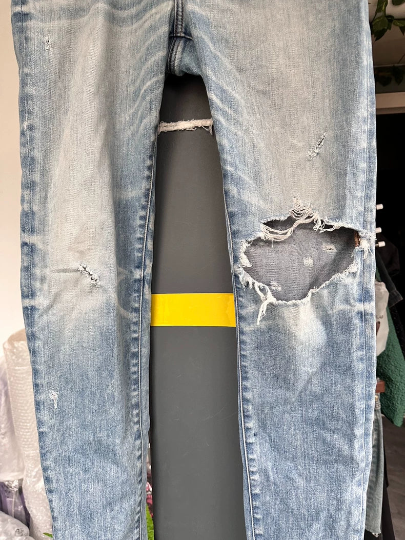 Amiri Distressed Slim Fit Jeans