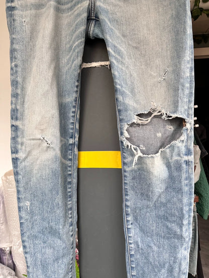 Amiri Distressed Slim Fit Jeans