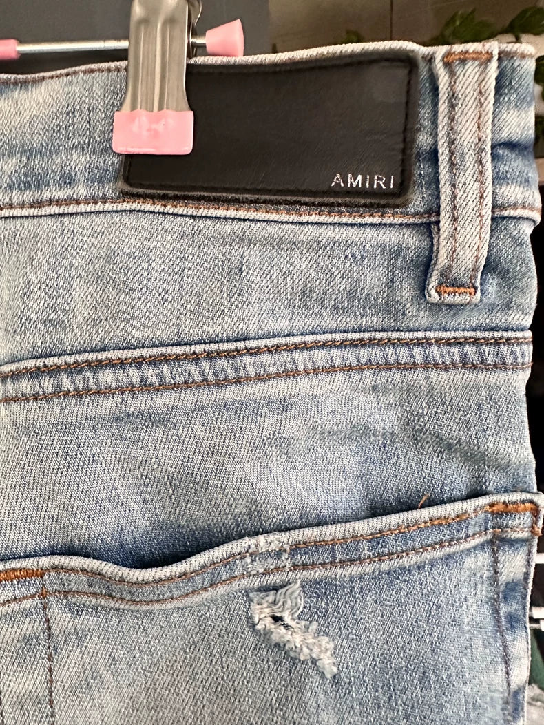 Amiri Distressed Slim Fit Jeans