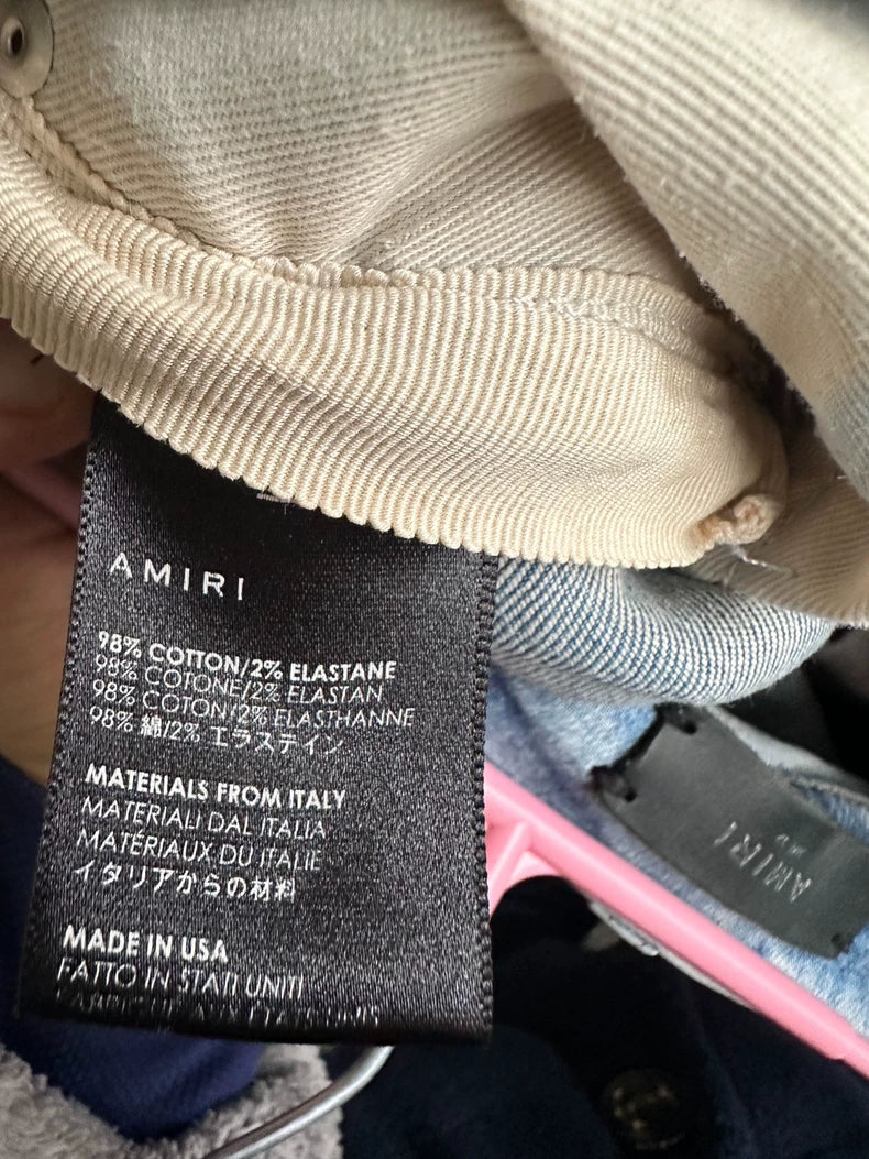 Amiri Distressed Slim Fit Jeans