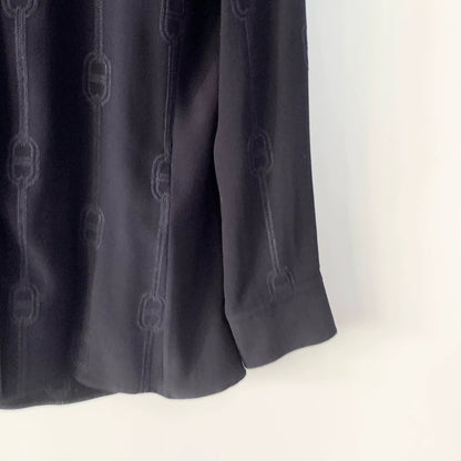 Hermes Navy Blue Shirt Size 34
