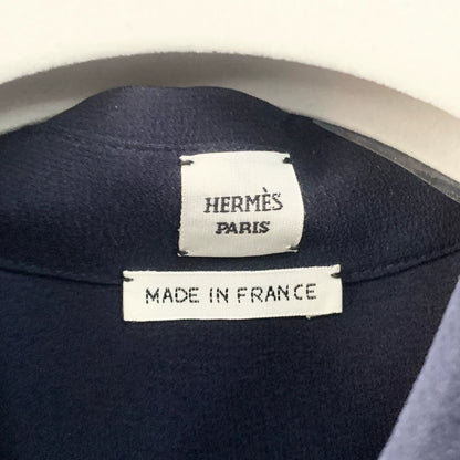 Hermes Navy Blue Shirt Size 34
