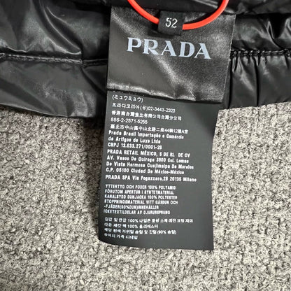 Prada Black Puffer Jacket Size 52