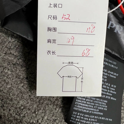 Prada Black Puffer Jacket Size 52