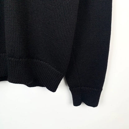 Gucci V-Neck Wool Sweater with Bee Embroidery