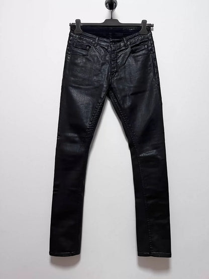 Rick Owens RO Waxed Stretch Denim Jeans