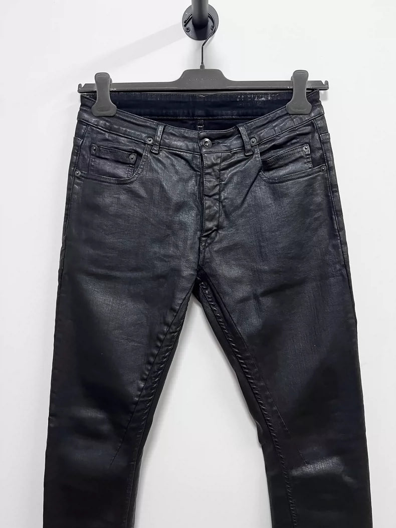 Rick Owens RO Waxed Stretch Denim Jeans