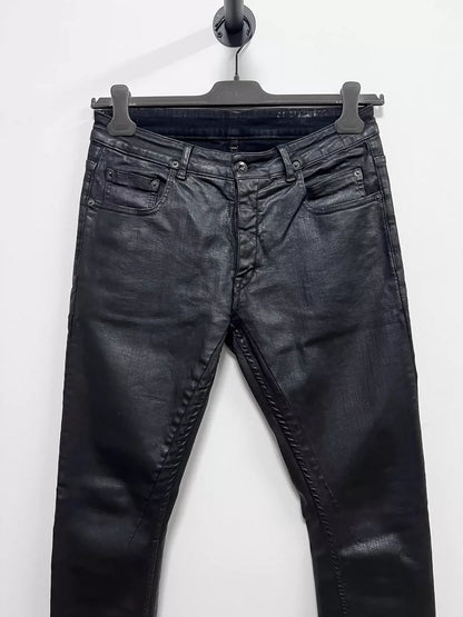 Rick Owens RO Waxed Stretch Denim Jeans